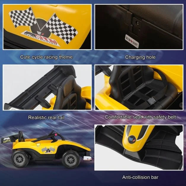 12V Battery-Powered Kids Ride-On Car with Remote Control and MP3 Player