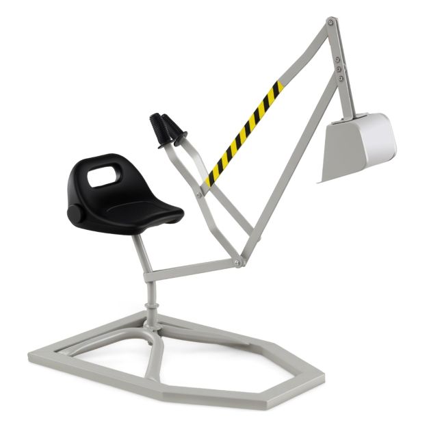 Rotating Sandbox Digger Toy for Kids with Dual Controls and Flexible Shovel