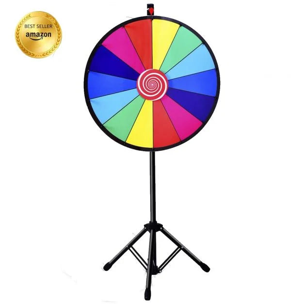 Adjustable Tripod Colored Fortune Wheel – Tabletop & Event Game Fun