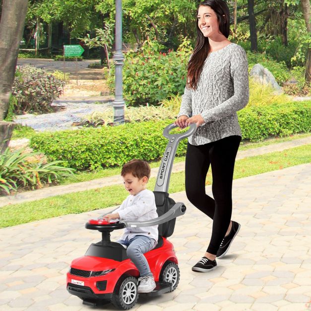 3-in-1 Ride-On Push Car Stroller and Sliding Walking Car for Kids