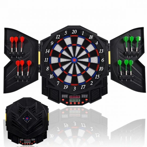 LED Dartboard Set – 216 Game Modes with 12 Precision Darts