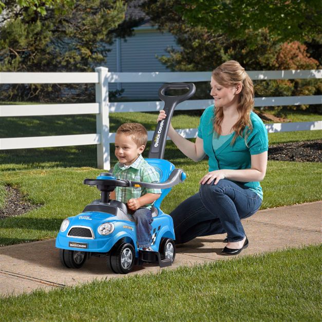 Kids 3-in-1 Ride-On Car with Push Handle for Toddlers and Young Kids
