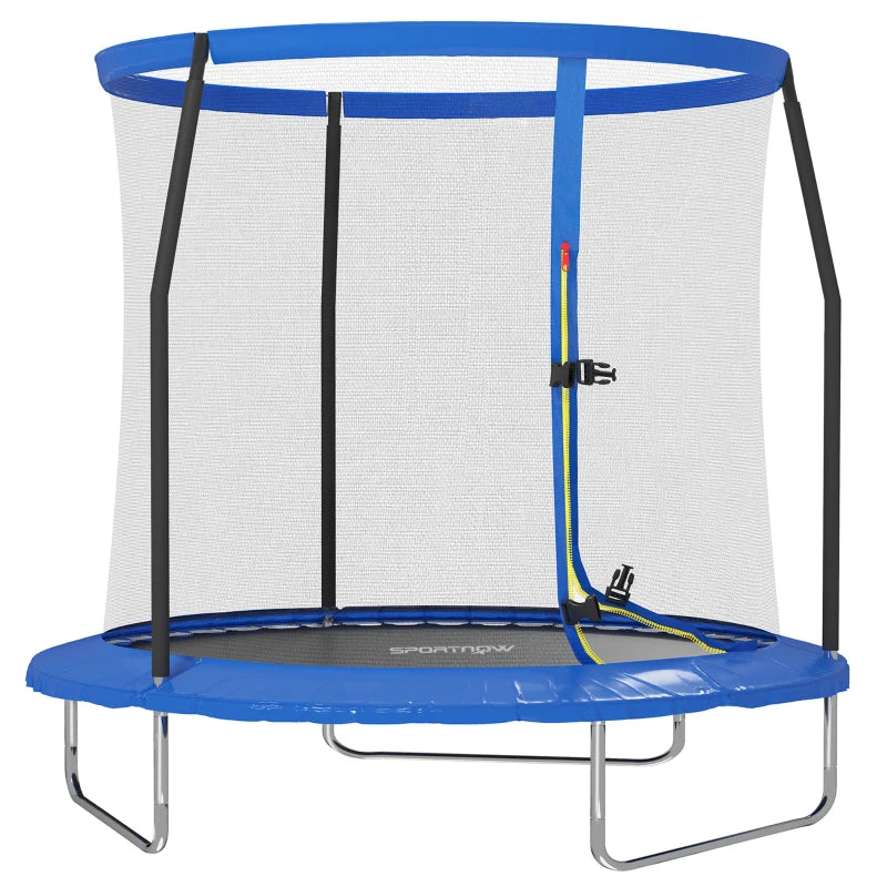 8ft Trampoline with Net, Safety Cover & Steel Frame