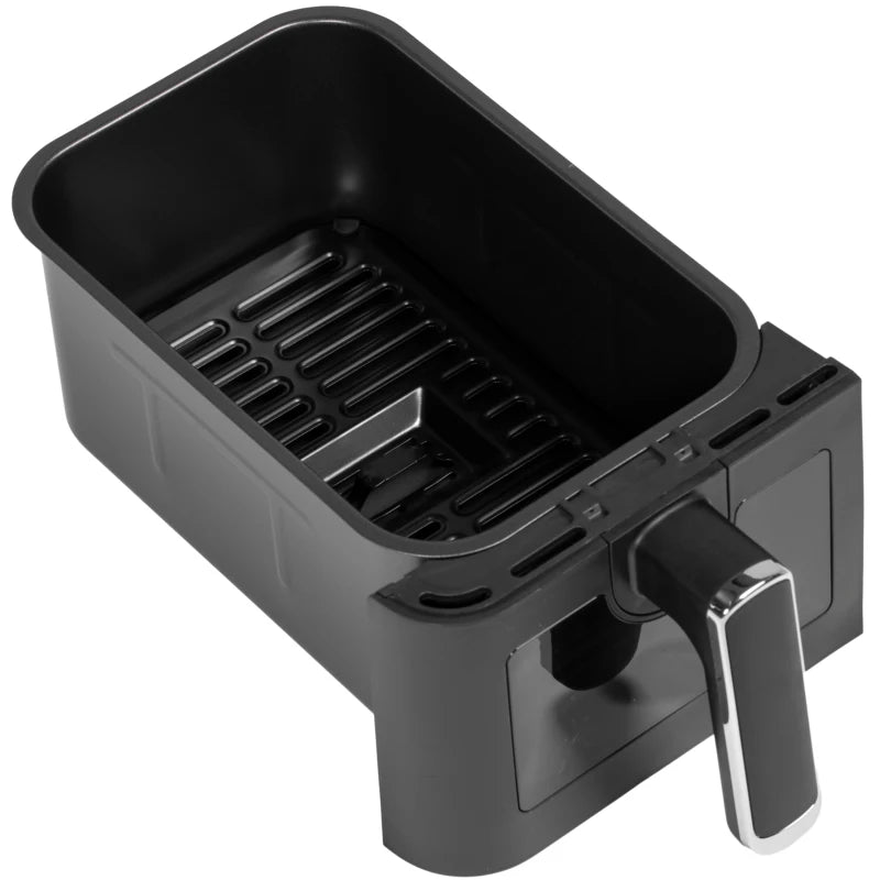 Dual Basket Air Fryer, 8L Capacity, Sync Function, Black & Silver