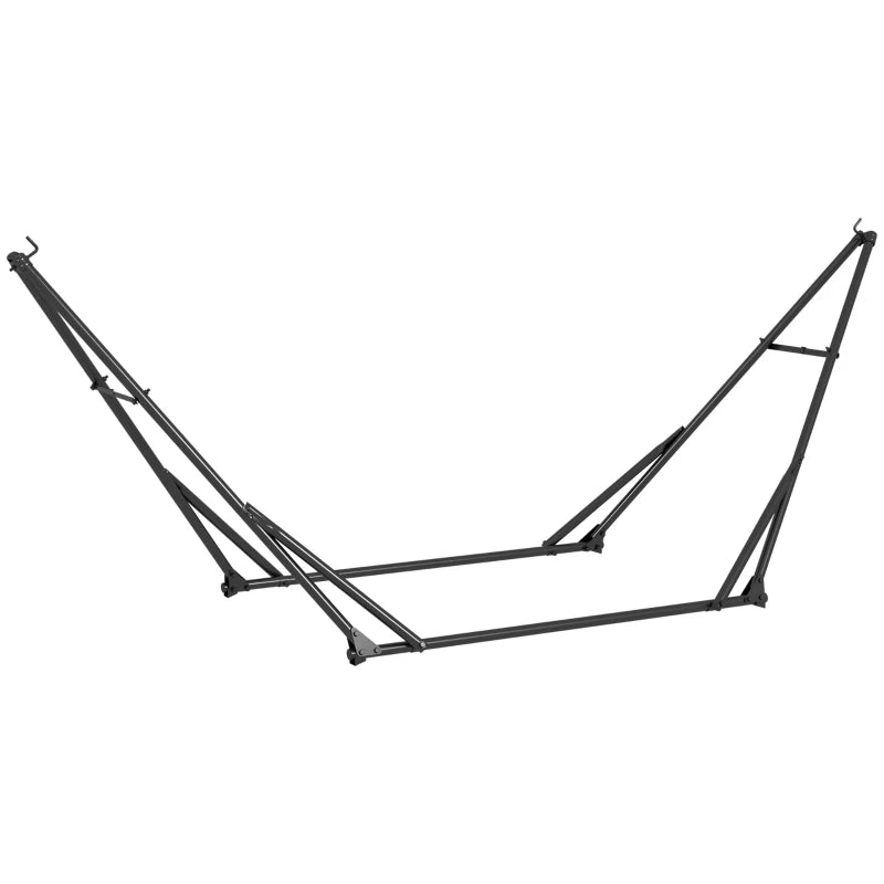 Foldable Metal Hammock Stand with Carry Bag – Portable 2-in-1 Hammock & Chair Support