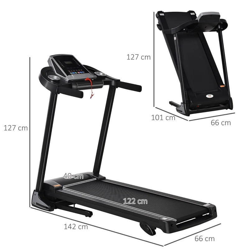 Treadmill with LED Display – Incline & Phone Holder