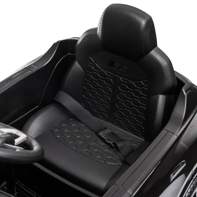 Kids 12V Licensed Audi RS Q8 Electric Ride-On Car with Remote Control – Black Model