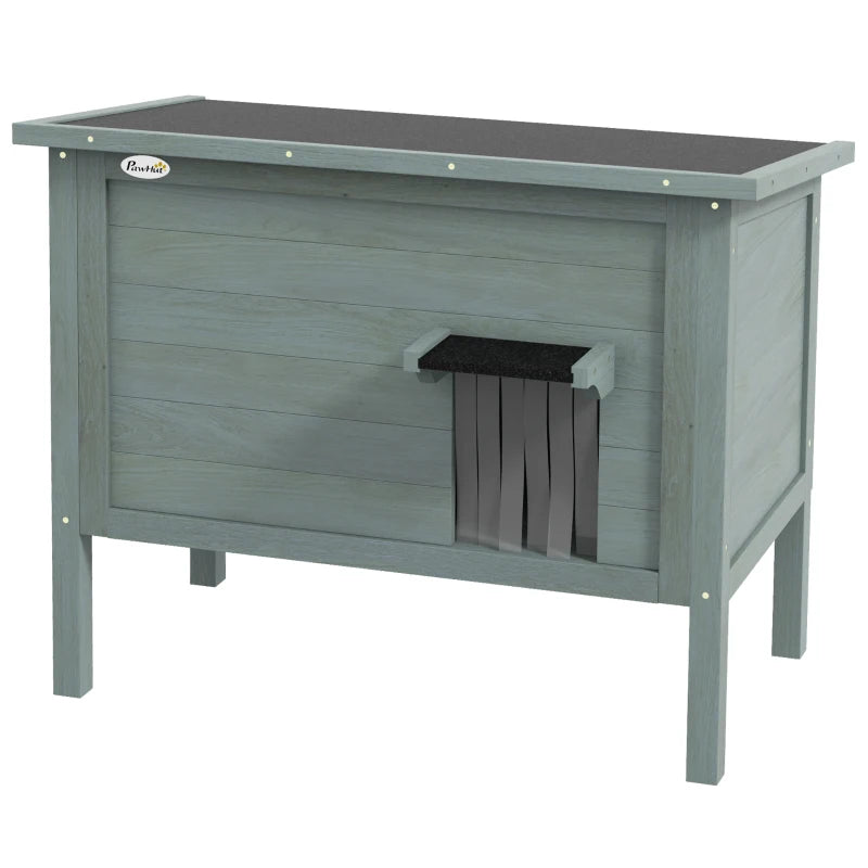 Wooden Feral Cat Shelter with Removable Floor
