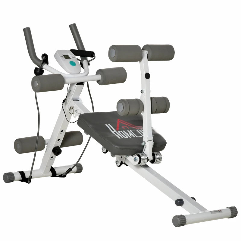Fitness Sit-Up Bench – Adjustable Core Ab Trainer with LCD Screen