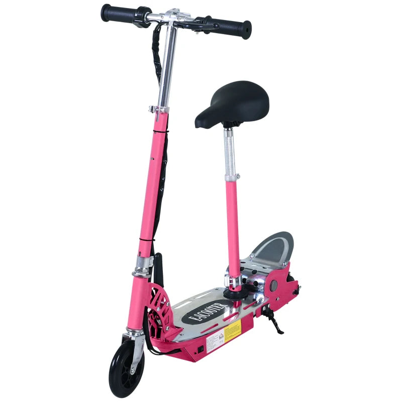 Adjustable Seat Foldable Powered Scooter with Brake – Fun and Safe Ride for Kids