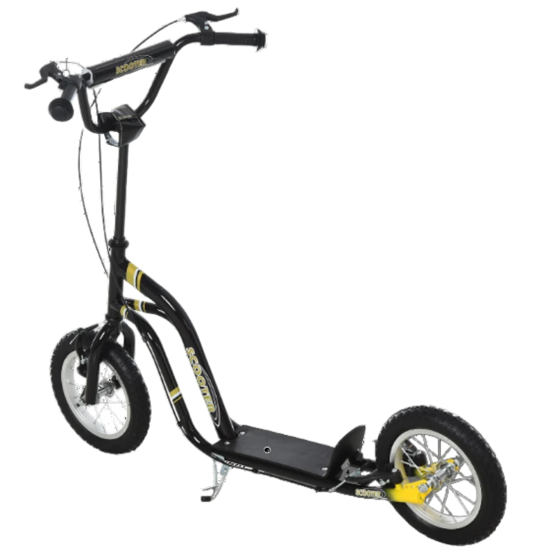 Durable Stunt Scooter for Teens and Kids, 12” Rubber Tyres, Adjustable Handlebar, Dual Brakes