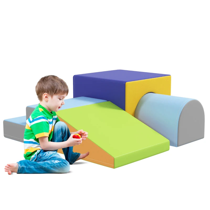 Multicolored 4-Piece Soft Play Set for Toddlers – Perfect for Active Play