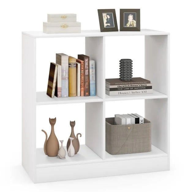 Children’s Wooden 4-Cube Storage Cabinet with Safety Device