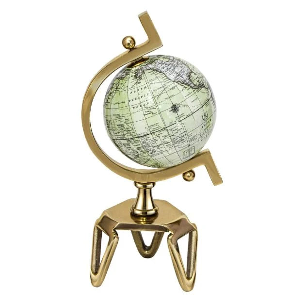 Interactive Educational Globe with Metal Meridian and Triangle Metal Stand