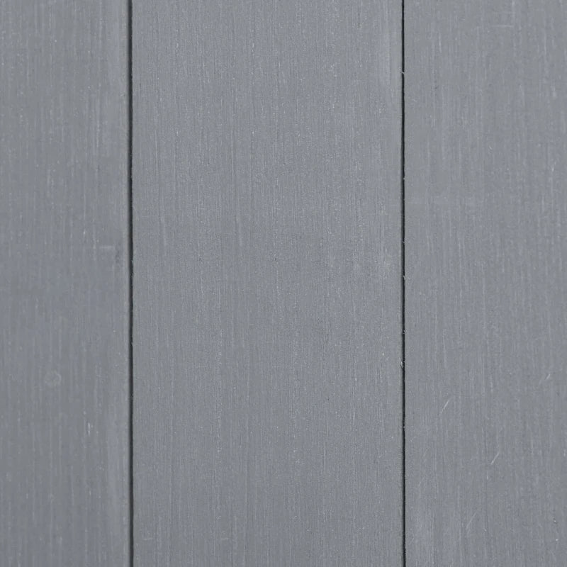 Premium Fir Wood Garden Shed with Asphalt Roof Grey Outdoor Storage Unit, 139x75cm