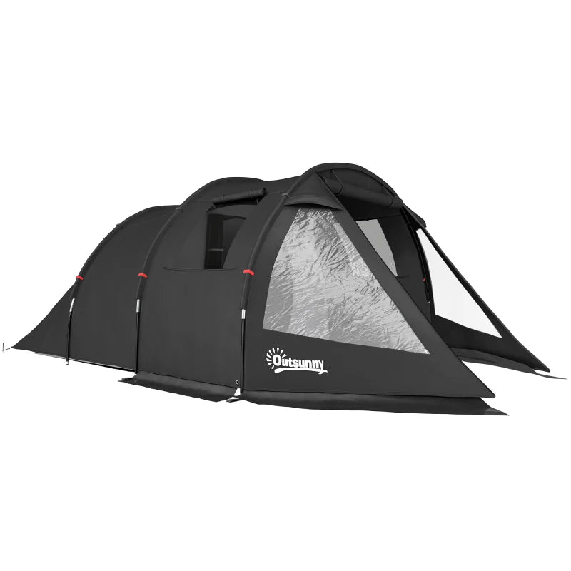 3-4 Person Tunnel Tent with Carry Bag – Outdoor Camping Tent