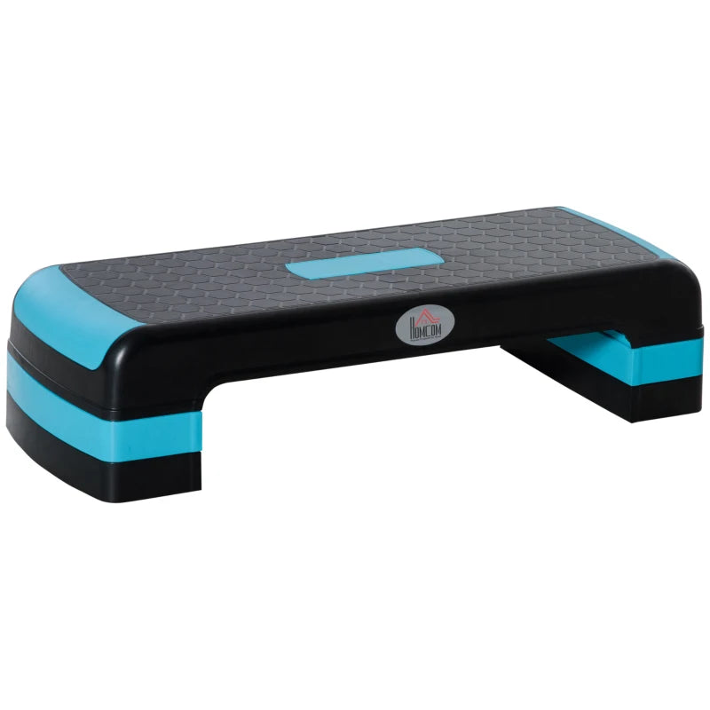 Black & Blue Aerobic Step – 3 Height Levels for Exercise