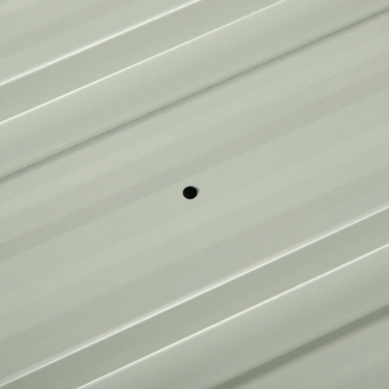 Set of 12 Corrugated Steel Roof Panels for Outdoor Sheds or Garages, Dark Grey