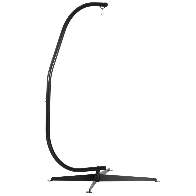 Heavy Duty Steel Hammock Chair Stand – C-Shape Frame for Indoor & Outdoor Use