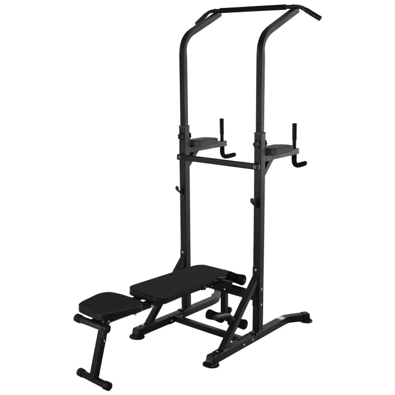 Power Tower – Pull Up Bar with Adjustable Bench & Dip Station
