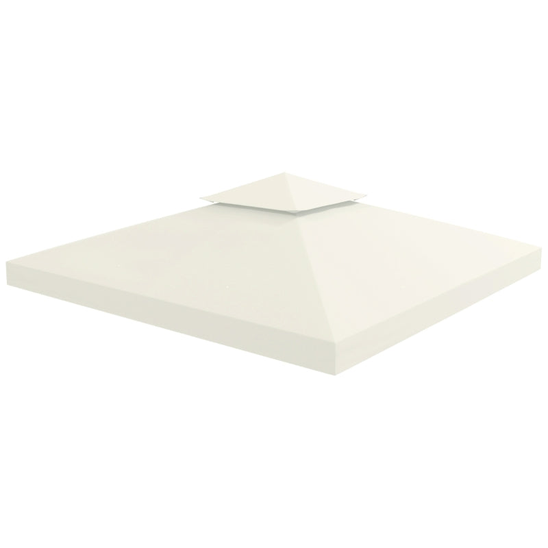 Gazebo Canopy Replacement Roof – UV-Resistant Outdoor Cover in Cream White 3x3M