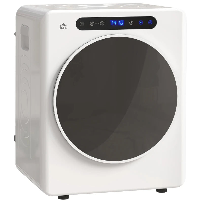 White 4kg Tumble Dryer, 40-60°C, Compact & Portable Solution