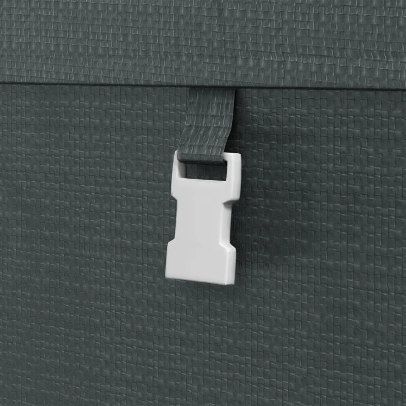 Compact Temporary Garden Shed with Full Accessories Dark Grey, 179 x 120 cm