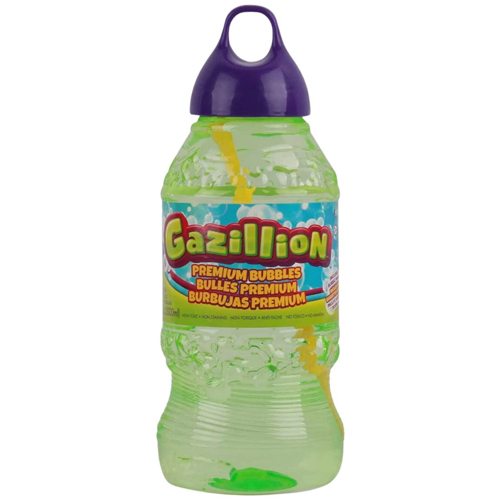 Gazillion Premium Bubbles 2L Bubble Solution Bottle with Bubble Wand Outdoor Fun Age 3+