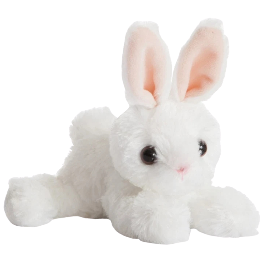 Aurora Flopsies 18cm White Bunny Rabbit Plush Soft Toy Cuddly Teddy Bear Animal Gift