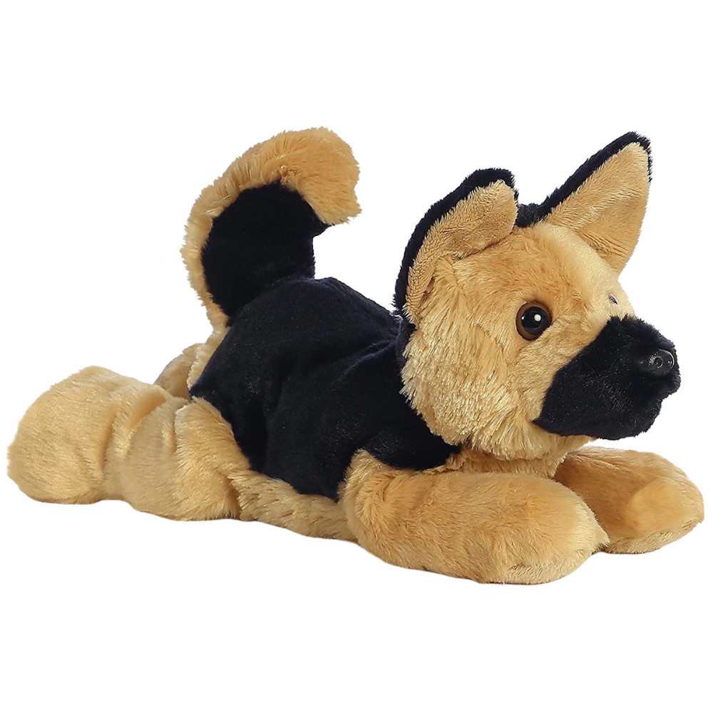 New Aurora 12" Flopsies German Shepherd Plush Cuddly Soft Toy Dog Teddy Bear Animal Gift