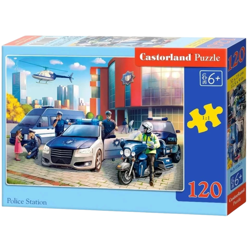 Castorland Police Station 120 Piece Jigsaw Puzzle for Kids, Fun Educational Activity Game