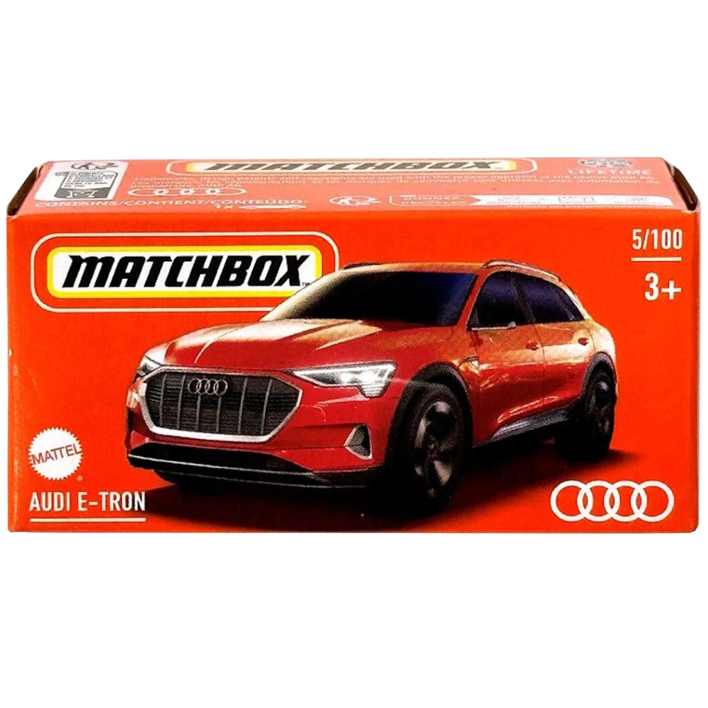 Matchbox 1:64 Diecast Model Car Red Audi E-Tron Electric Luxury Suv Collectible Toy