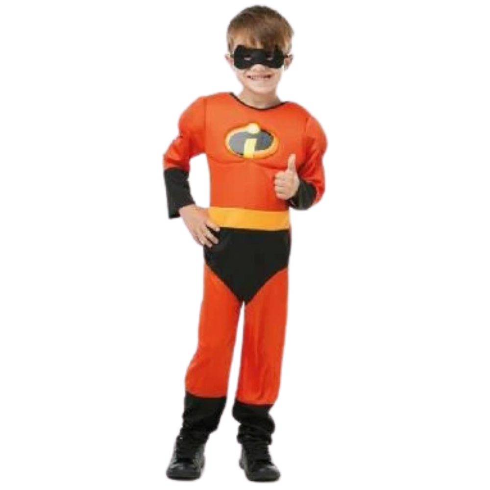Rubie's Incredibles 2 Muscle Chest Top Costume 641430 Kids Dress-Up Outfit 3 Sizes