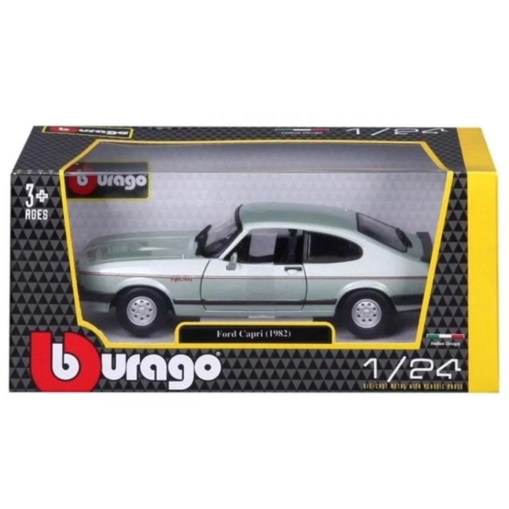 Bburago Ford Capri 1982 Diecast Model Car 1:24 Scale Collectible Classic Sports Car Toy