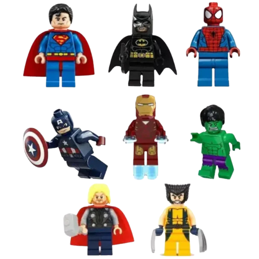 8pcs Dc Superhero Comic Mini Figures Set Collectible Building Toy Figures Gift for Kids Uk