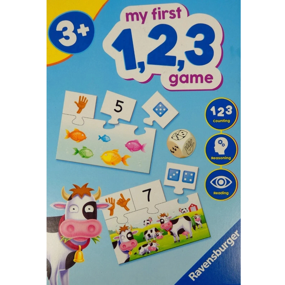 Ravensburger 123 Puzzle Ready Set Count Educational Children's Game for Kids Age 4+