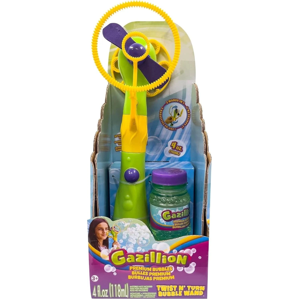 Gazillion Bubble Maker Wand Machine Outdoor Party Toy for Kids Birthday Gift Fun