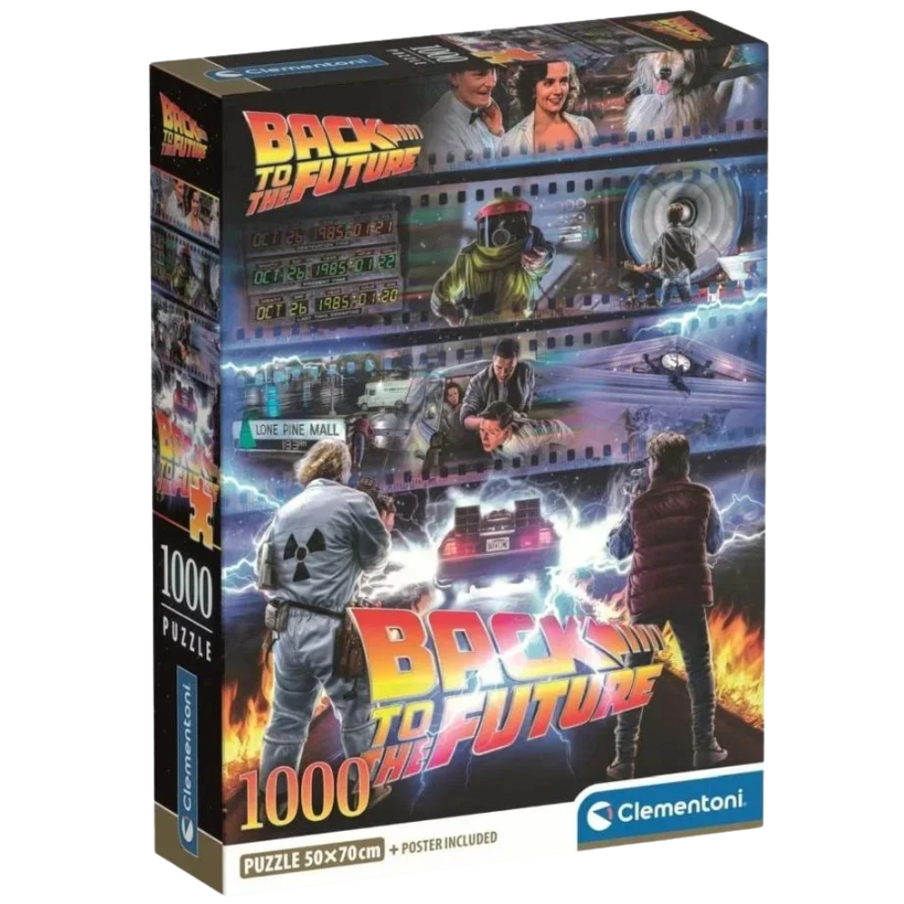 Clementoni Back to the Future 1000 Piece Jigsaw Puzzle Movie Collectible Game for Adults