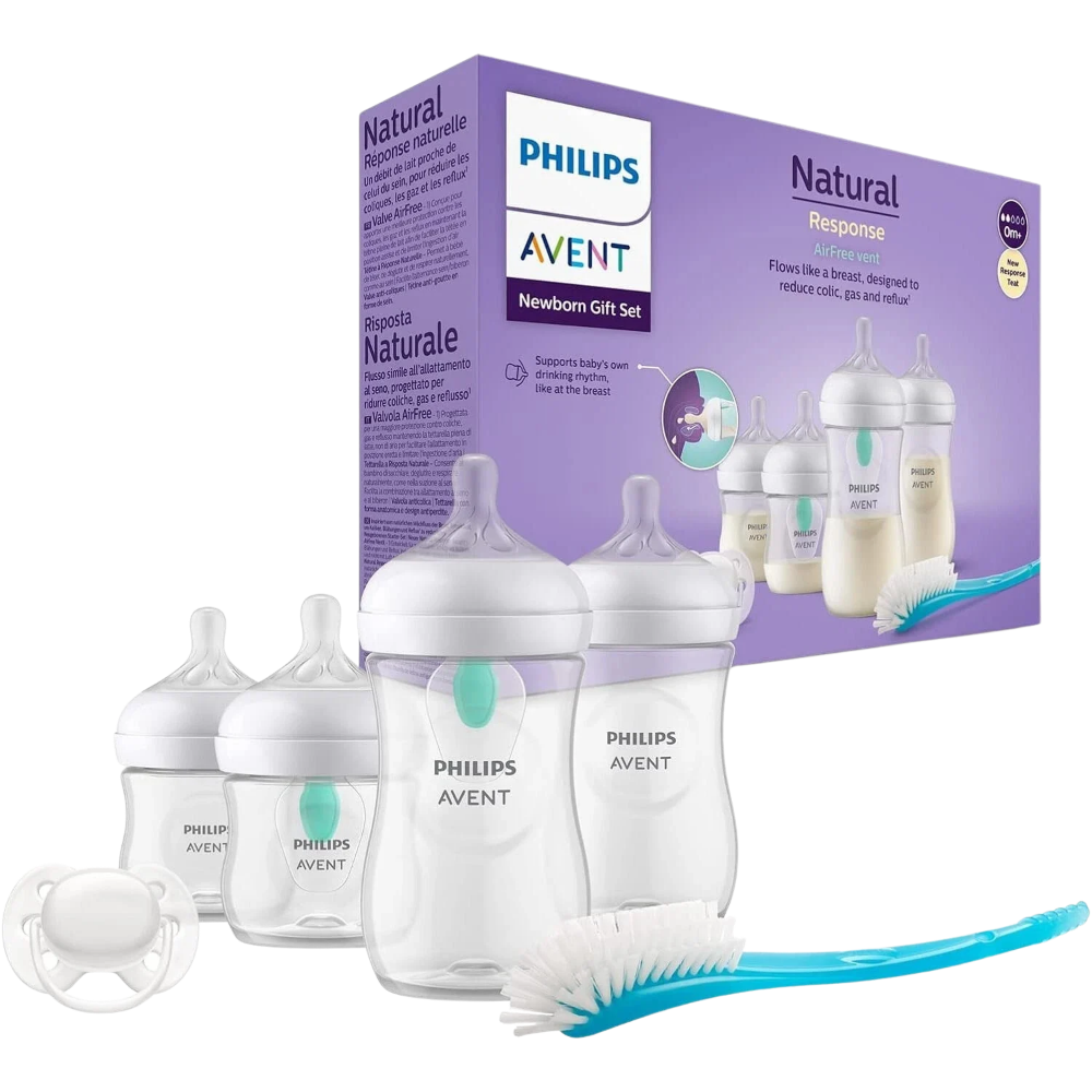 Philips Avent Scd657/11 Airfree Vent Baby Bottle Newborn Gift Set Feeding Essentials