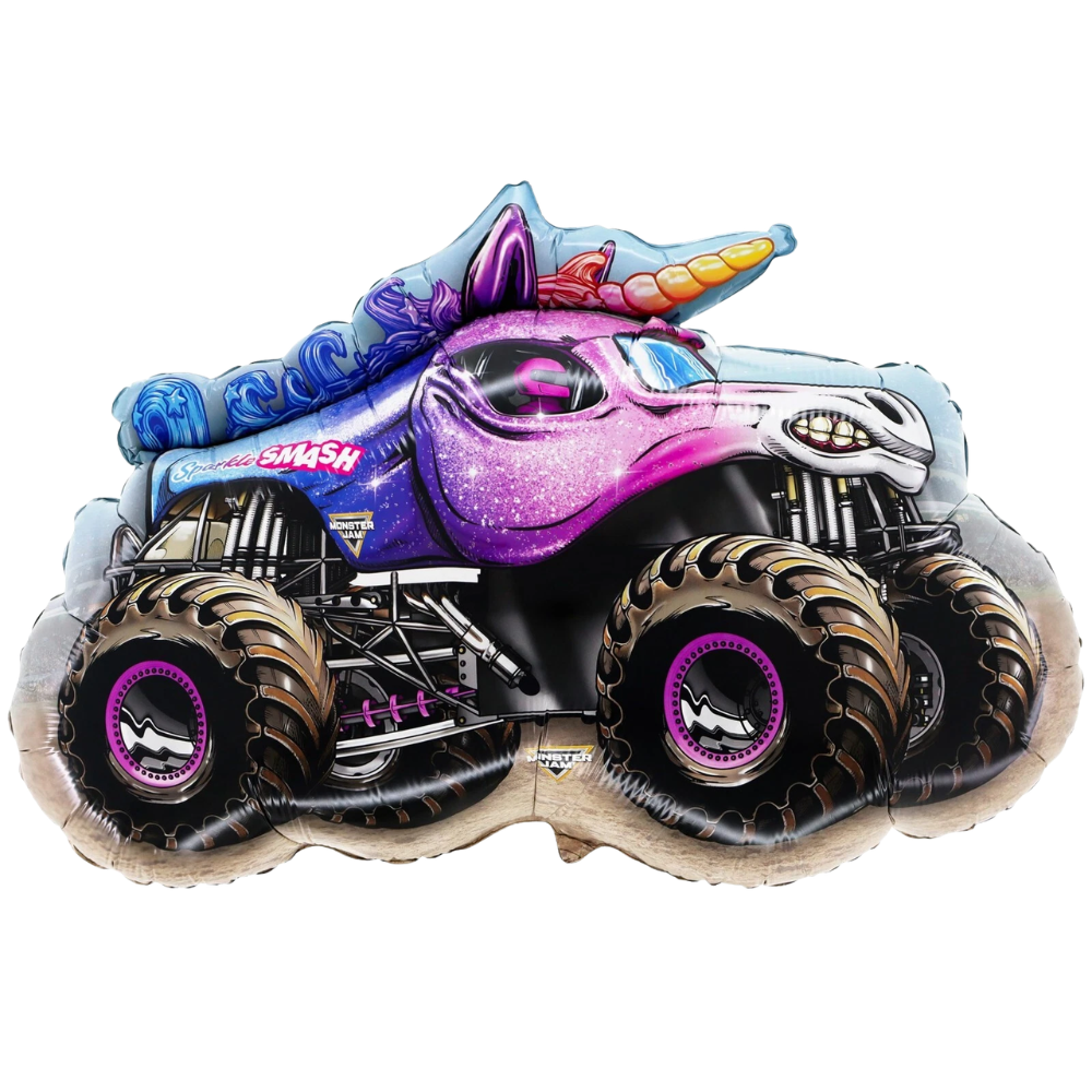 Toyland Monster Jam Sparkle Smash 80cm (32") Giant Foil Balloon Monster Truck Party Decoration