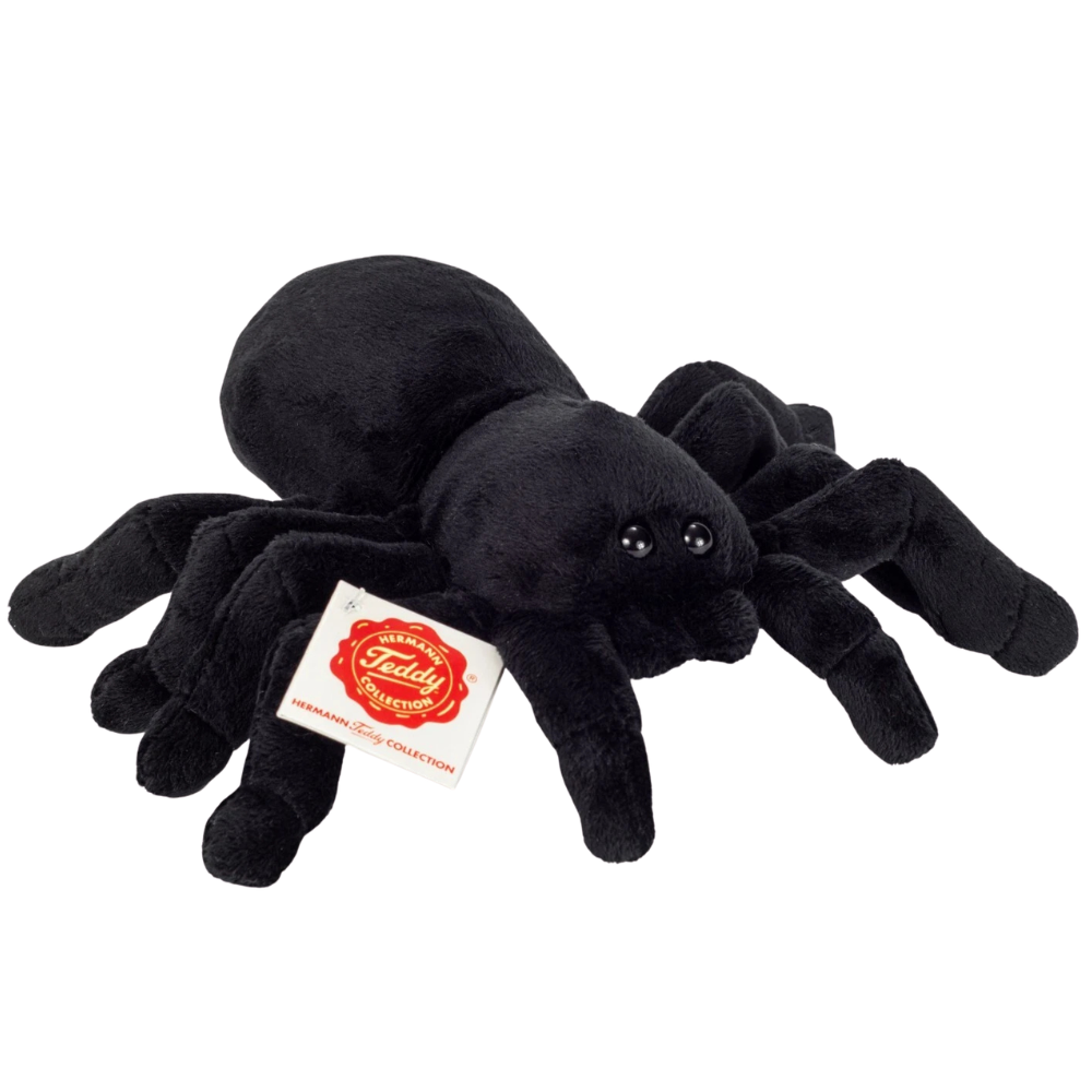 Halloween Teddy Hermann Black Spider Plush Soft Toy Animal Insect Arachnid Gift 92656 New Cuddly Toy