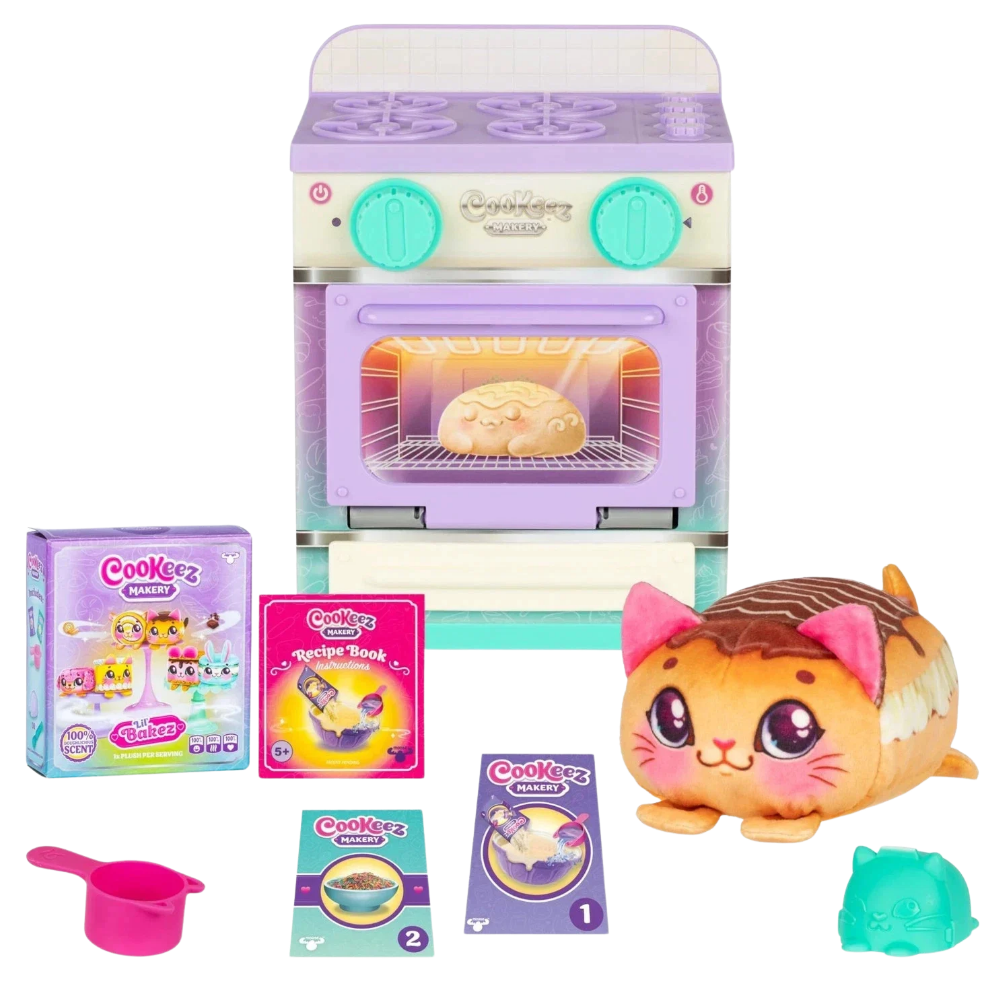 Cookeez Makery Lil Bakez Oven Mix Dough Scented Surprise Pet Making Toy Set for Kids