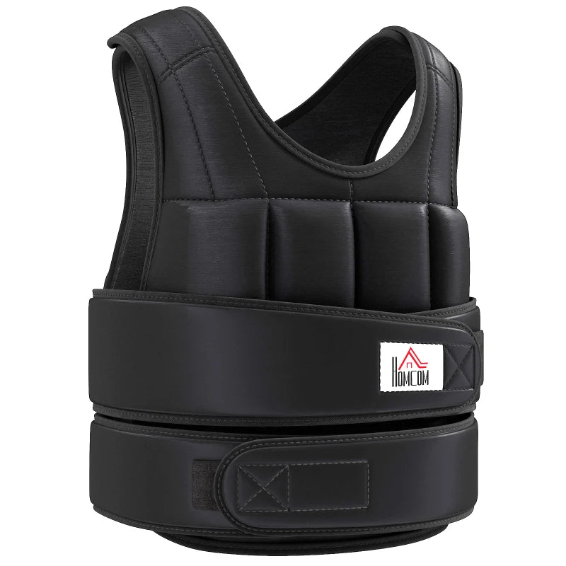 Black 20kg Running Weight Vest – Cardio & Exercise Training